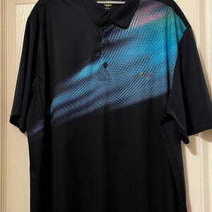 Greg Norman Collection Navy Blue XL Polo with Blue Accents